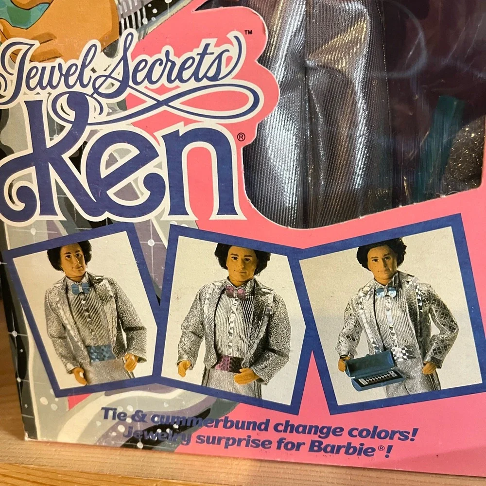 Mattel Jewel Secrets Ken in Shimmering Silver Outfit 1986 NRFB
